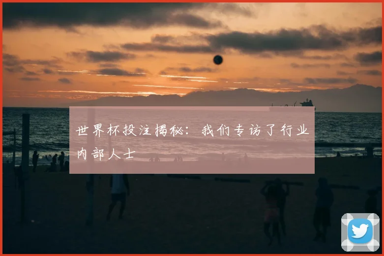 世界杯投注揭秘:我们专访了行业内部人士